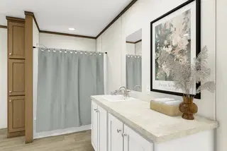 Glimpse bathroom home features
