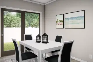 The valhalla interior home features