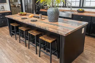 The mill house kitchen home features