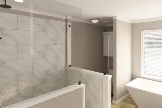 The big easy bathroom home features