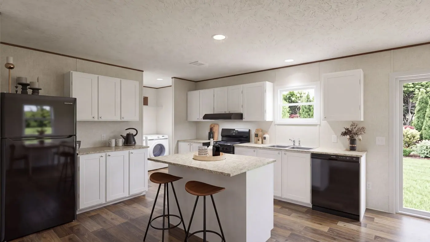 The SYCAMORE Kitchen. This Manufactured Mobile Home features 4 bedrooms and 2 baths.