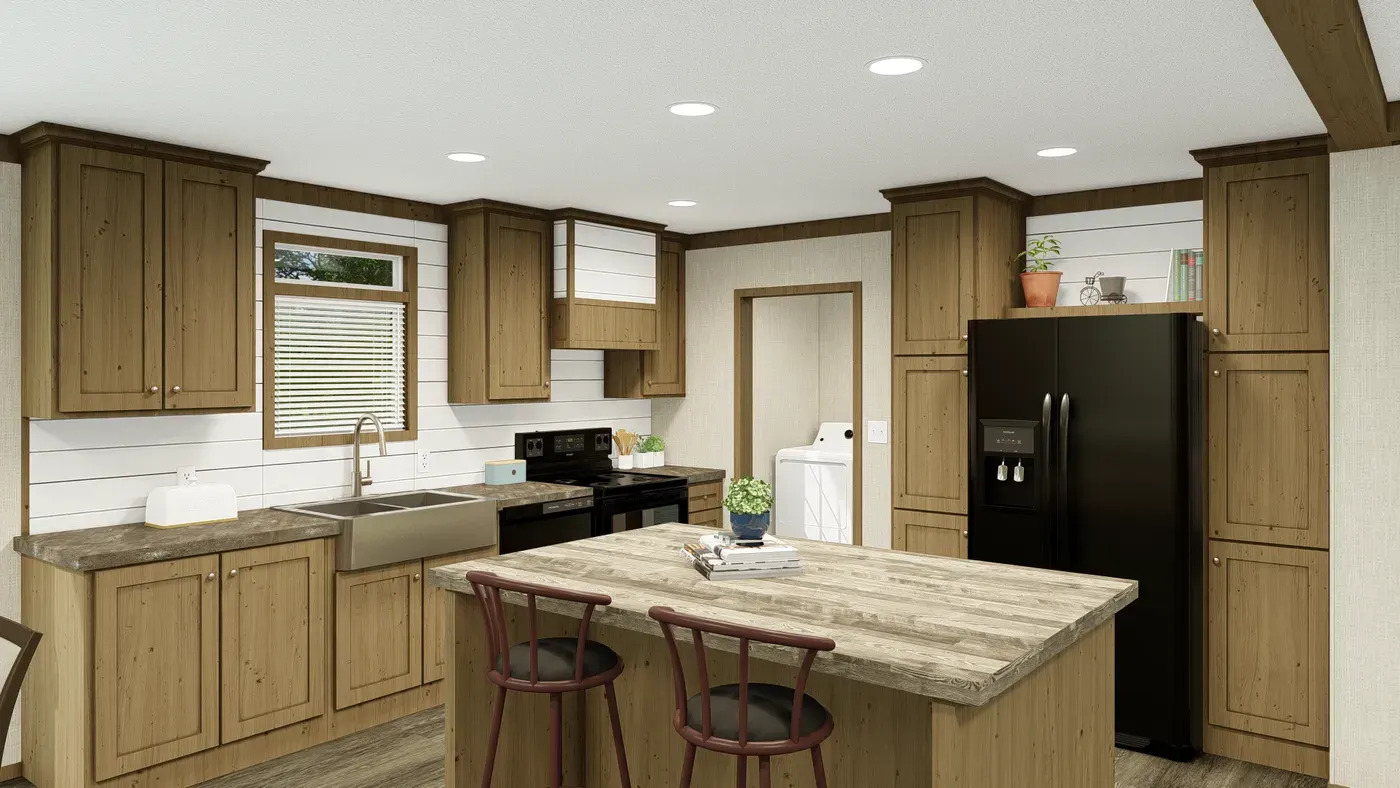 Grand living 56 kitchen home features