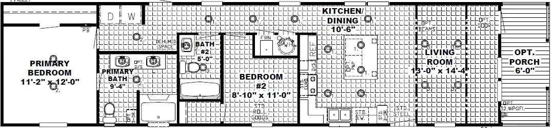 The lodge floor plan home features