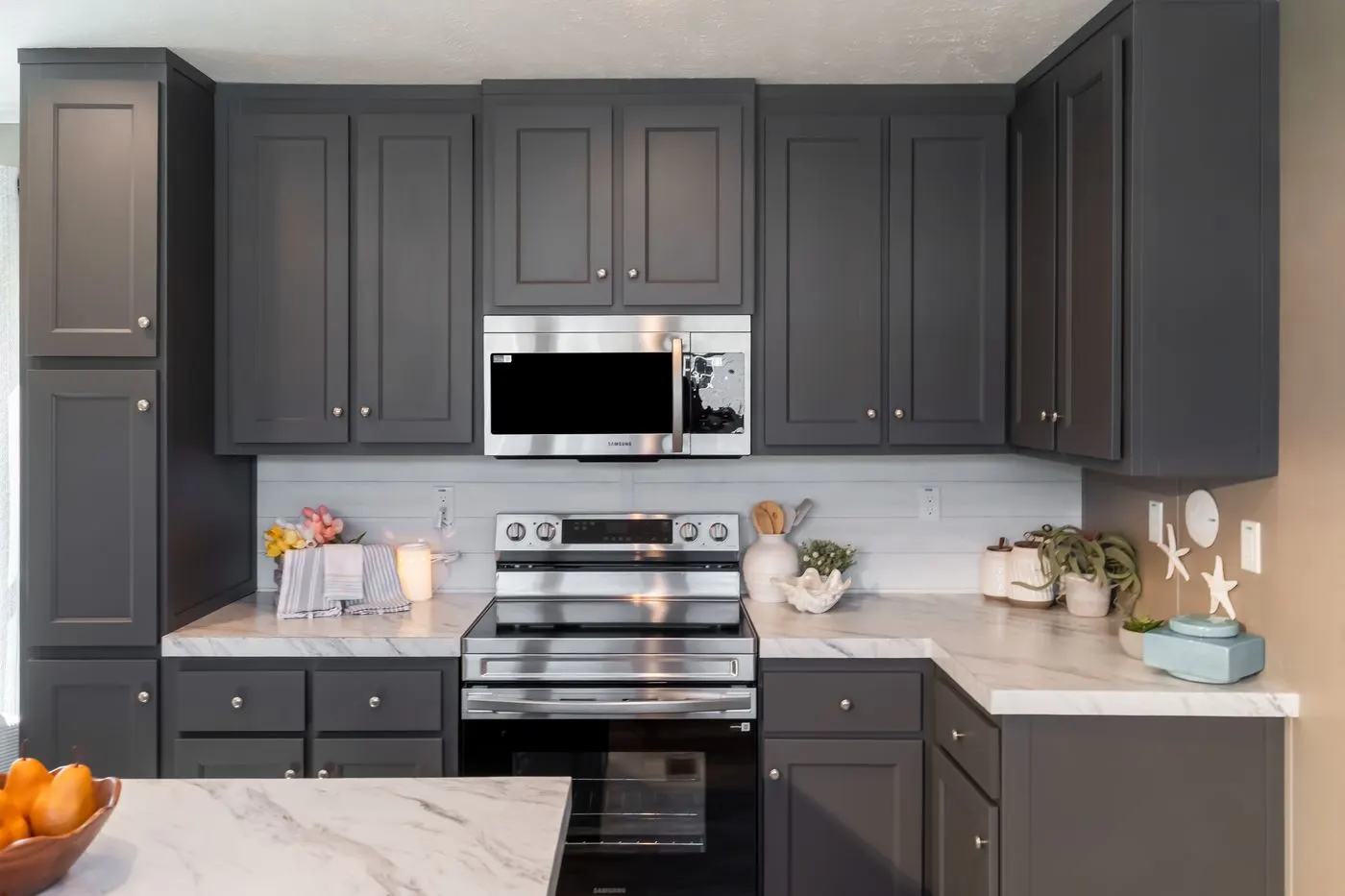 The THE DRIFTWOOD Kitchen. This Manufactured Mobile Home features 3 bedrooms and 2 baths.