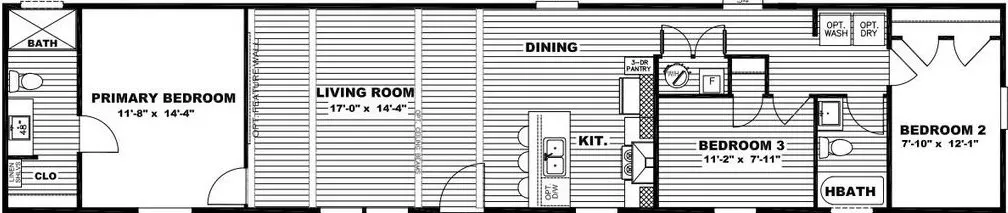 Grand living 72a floor plan home features