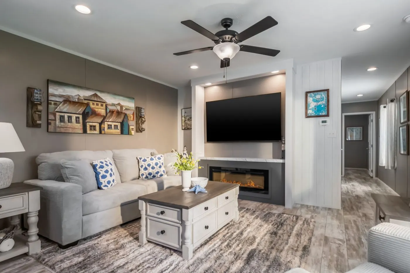 The THE DRIFTWOOD Kitchen. This Manufactured Mobile Home features 3 bedrooms and 2 baths.
