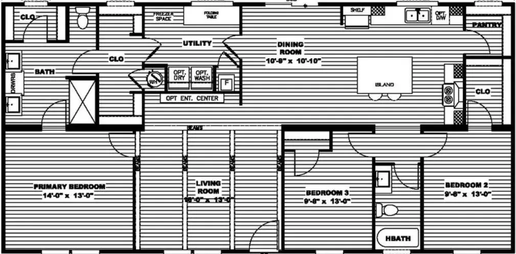 Bella vista floor plan home features