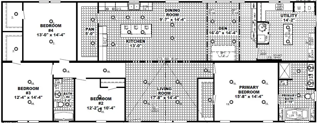The riverway floor plan home features
