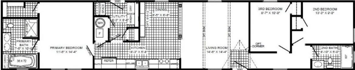 The walsh floor plan home features