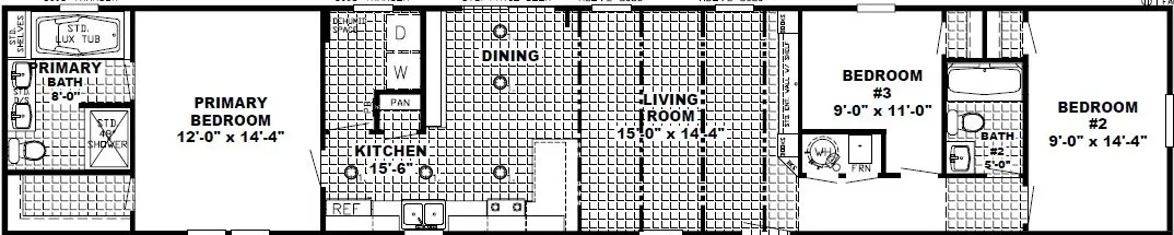 The anniversary ann16763a floor plan home features
