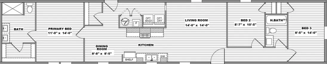 Northstar floor plan home features