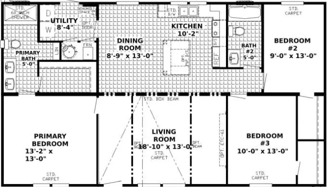 The magnolia floor plan home features