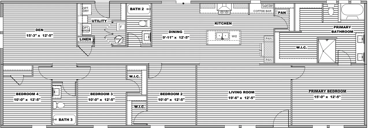 Sevier floor plan home features