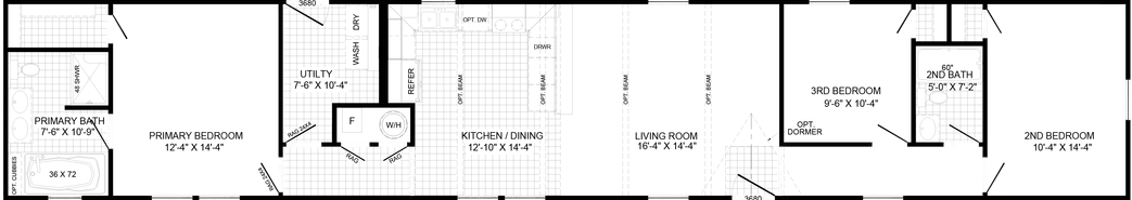 The mercer floor plan home features