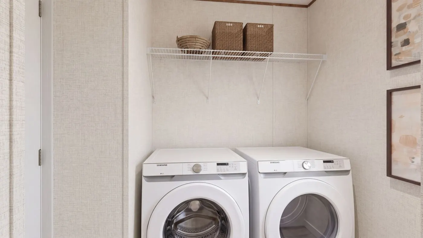 The SYCAMORE Utility Room. This Manufactured Mobile Home features 4 bedrooms and 2 baths.