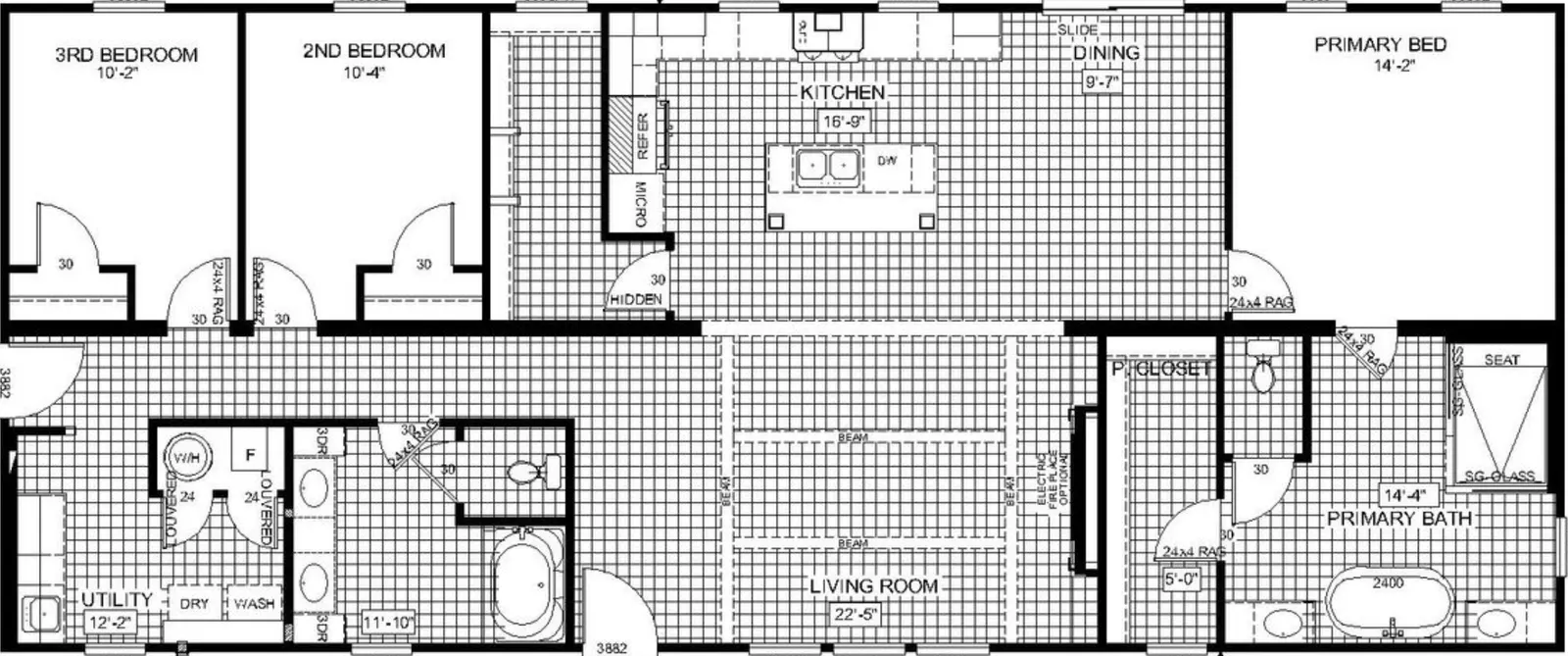 The mclemore floor plan home features