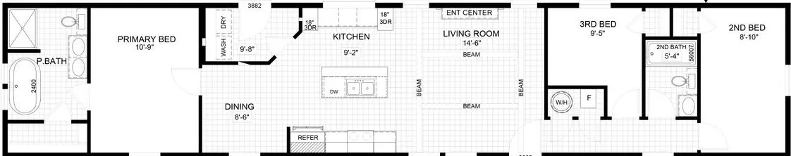 The truman floor plan home features