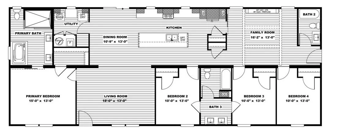 Boujee xl 2 floor plan home features